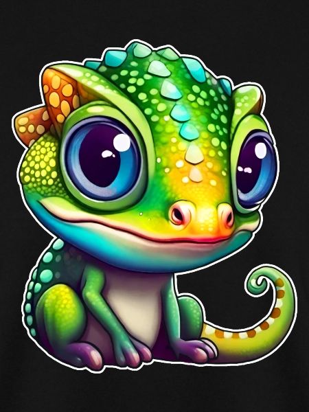 Cute little chameleon