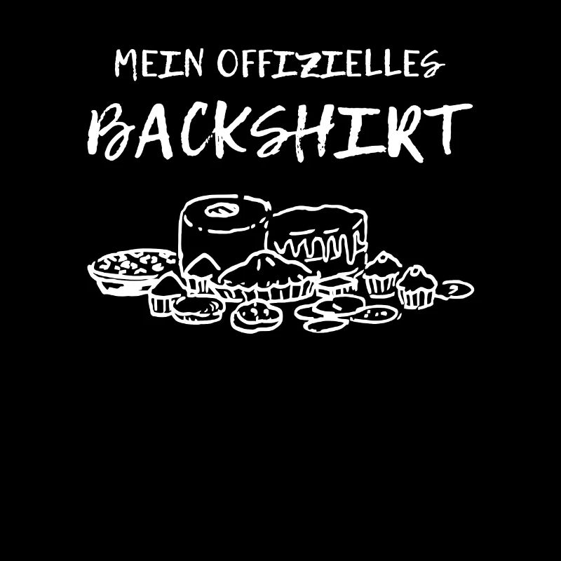 Backshirt Design mit Kuchen, Muffin