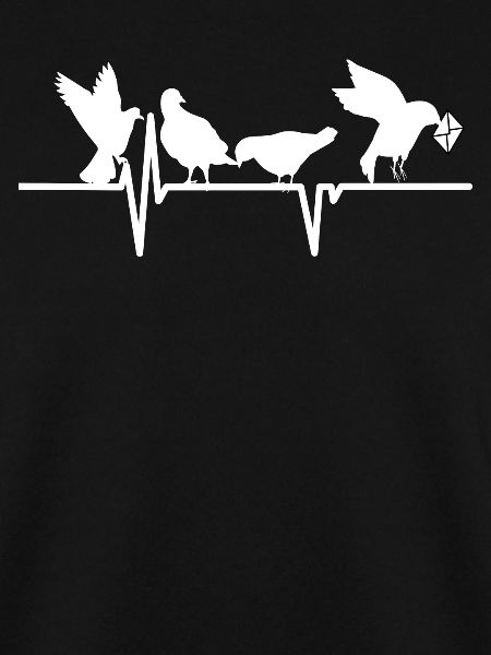 Brieftauben Herzschlag Design