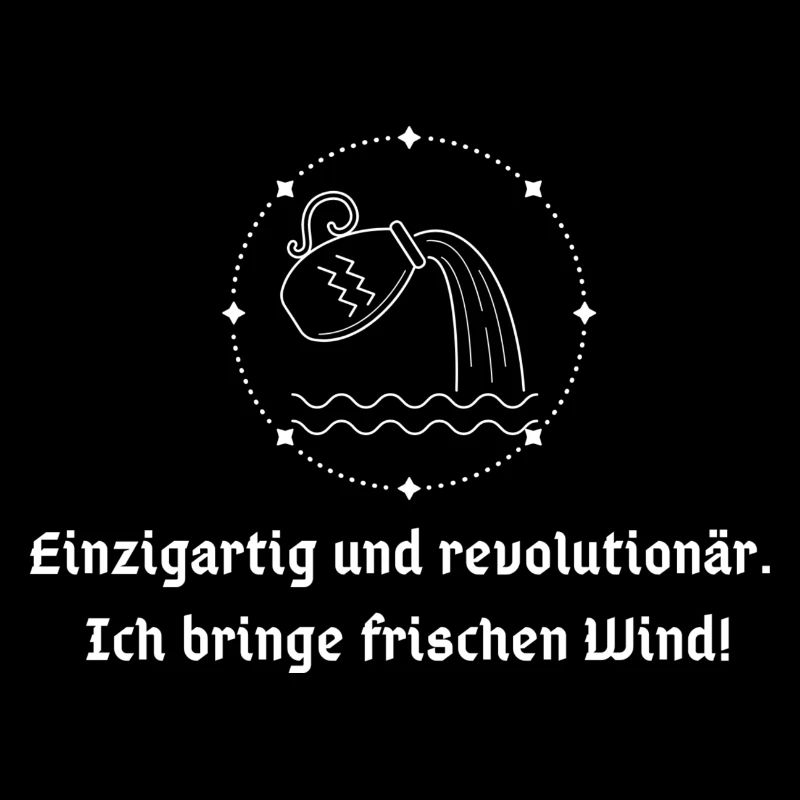 T-Shirt Sternzeichen Wassermann Astrologie