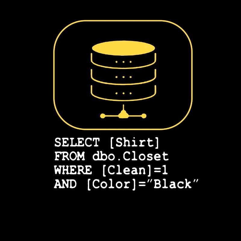 Code de base de données SQL Sarcasm Developer Gift