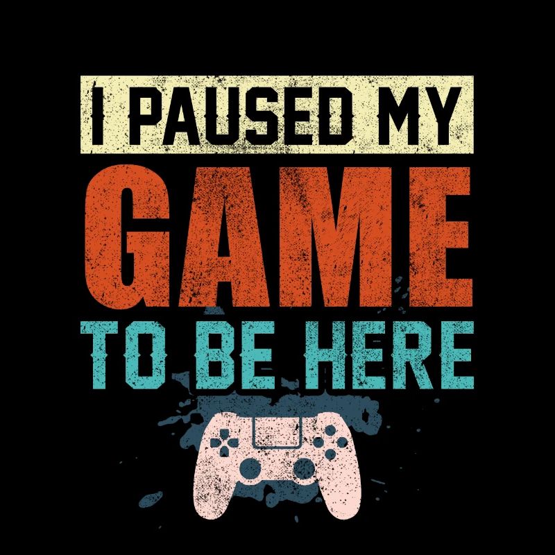 Gamer nerd monstre en disant Pause de mon jeu