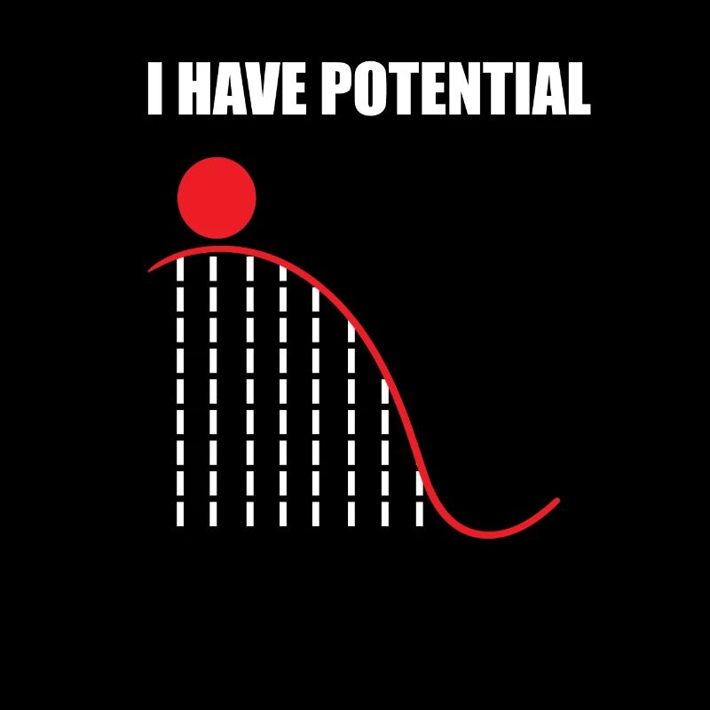 Physik Nerd Wortspiel Mathe Potenzial Geschenke