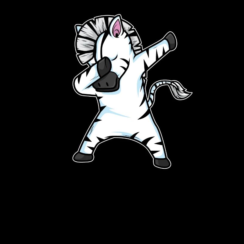 Dabbing Zebra Funny Dab Dance Gift Anniversaire