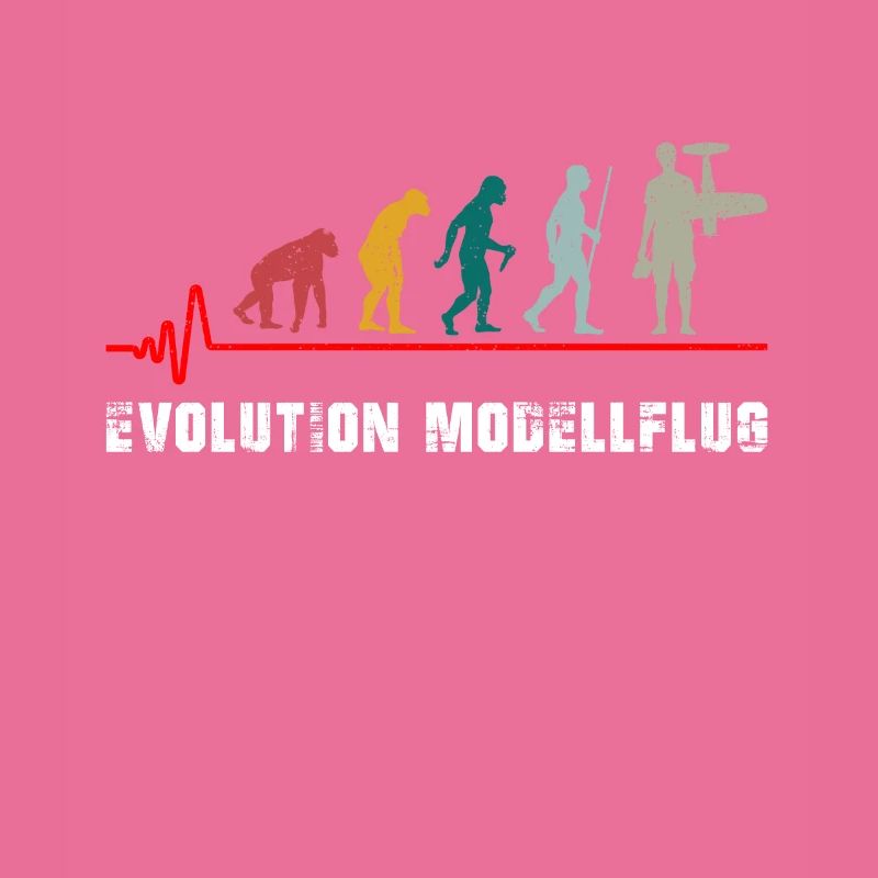 Modellflug Evolution Retro Vintage Geschenk