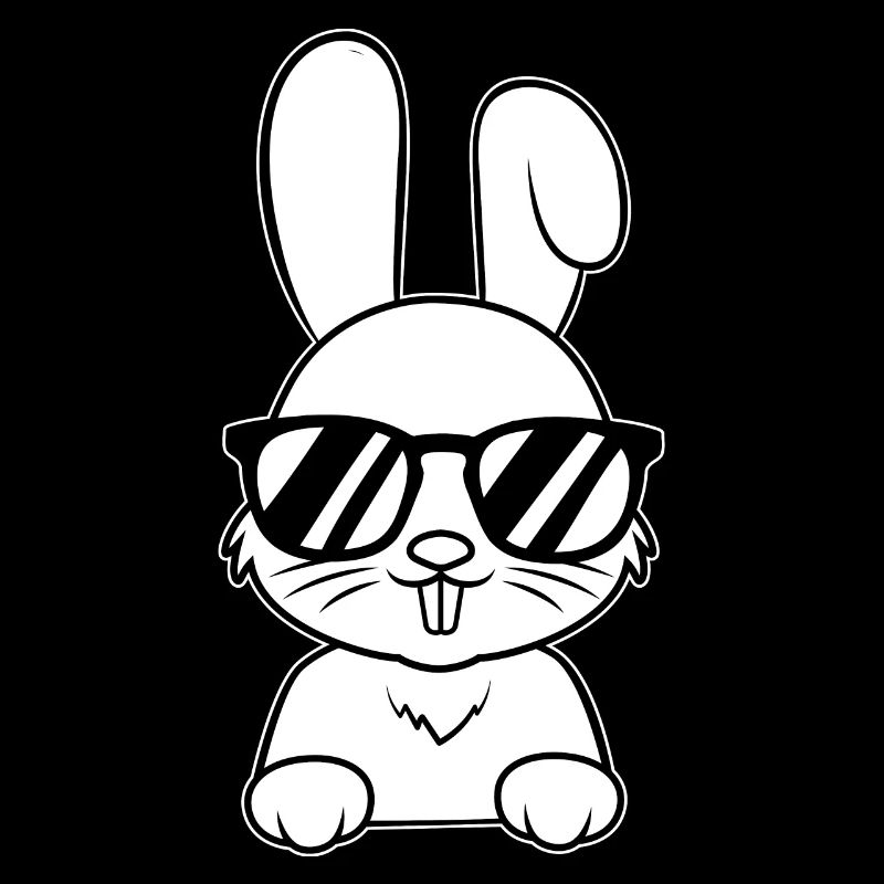 Lapin mignon avec des lunettes de soleil Lapin Liebh