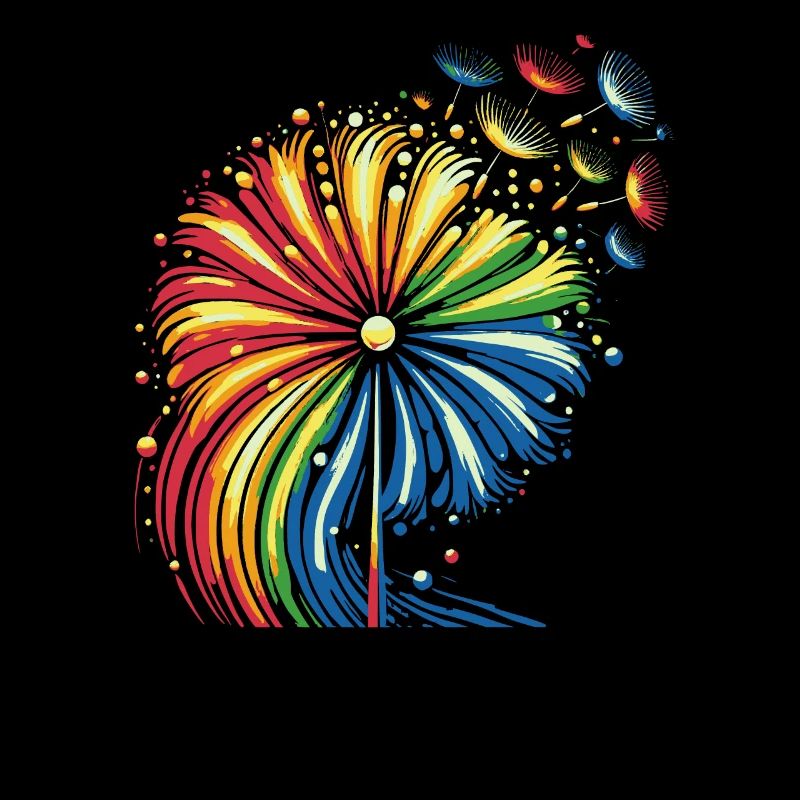 Regenbogen Blume in bunten Farben