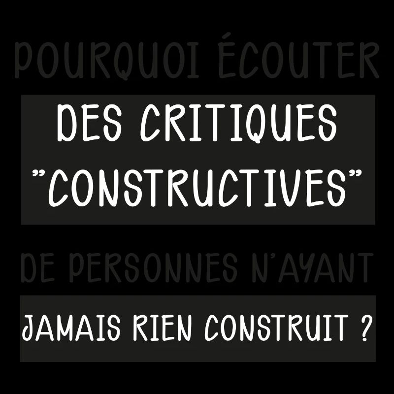 Critiques Constructives C'est Pas Pour Moi