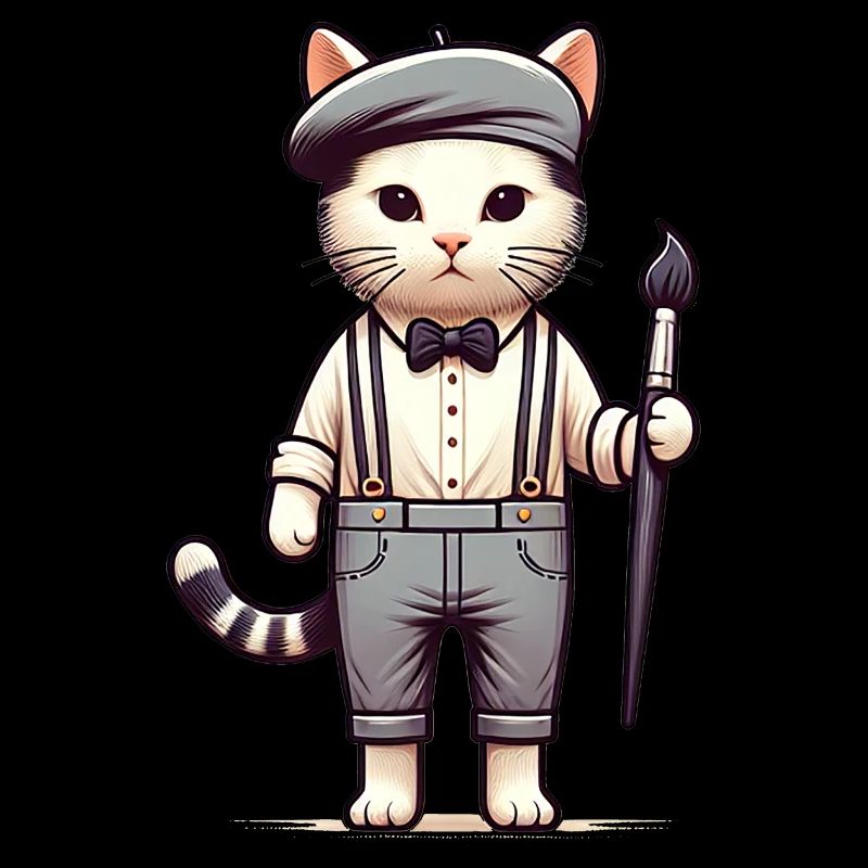 Artiste de chat mignon