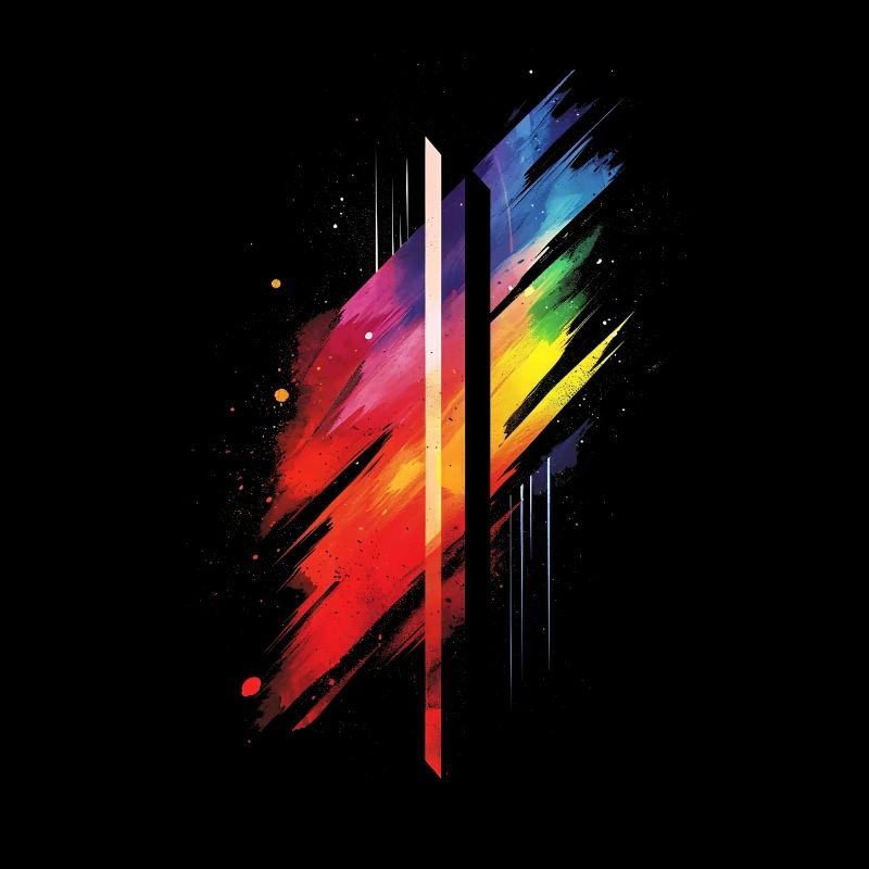 Dezentes und cooles Regenbogen-Design mit tropfender Pride-Flagge