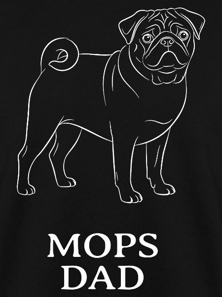 Mops Dad Hundepapa schlicht Mopsbesitzer
