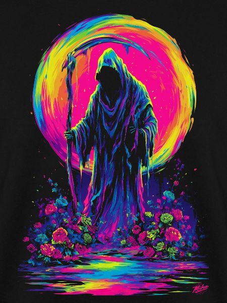 Neon-Sensenmann