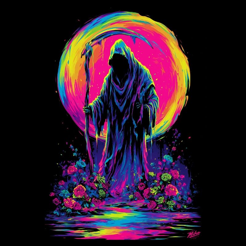 Neon-Sensenmann