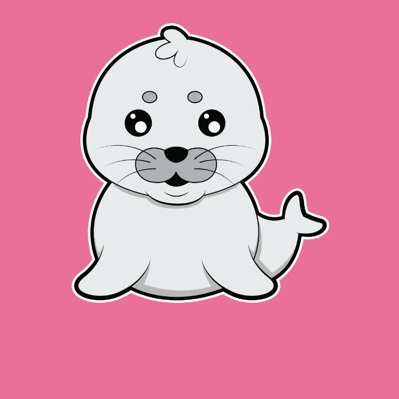 Cute little seal comic gift