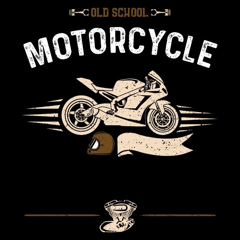 Old School Motorcycle - Motorcycle