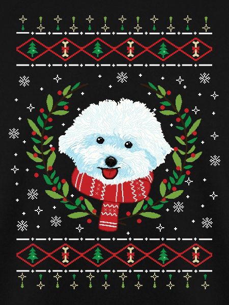 Bichon Frisé hässlicher Weihnachtspullover