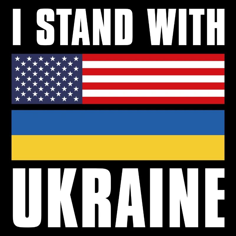Ich stehe mit der Ukraine USA