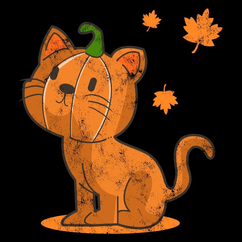 Kuerbis Katze Halloween