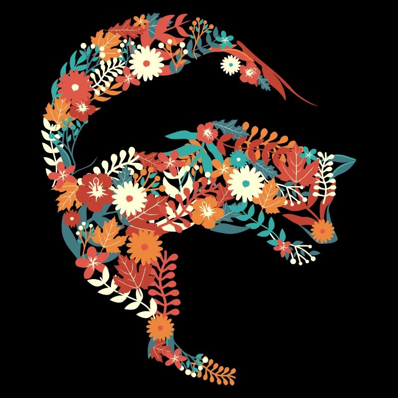 Jumping Flower Fox Flowers Jumping Fox Gift
