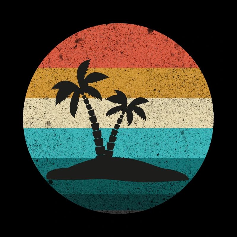 coucher soleil retro