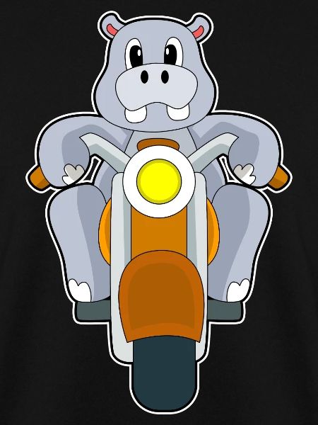 Nilpferd Motorrad