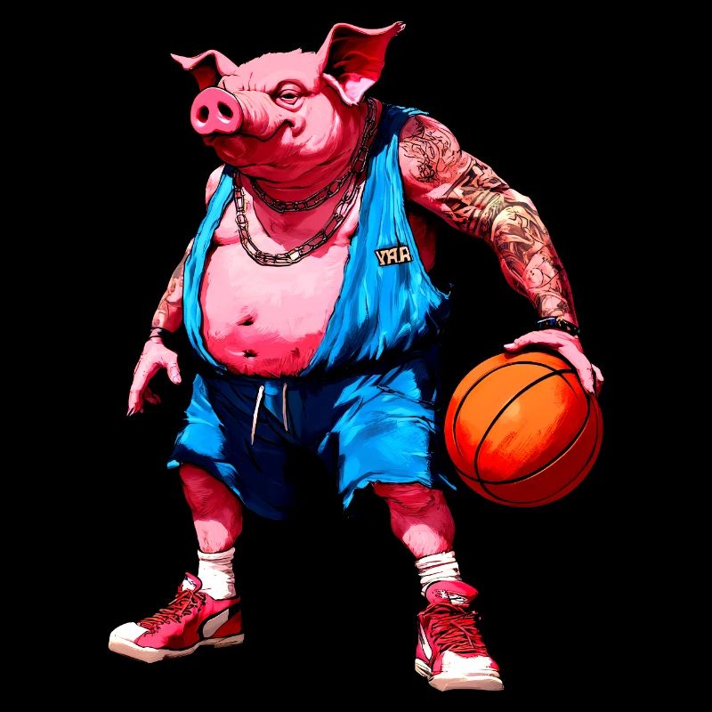 Schwein Basketball