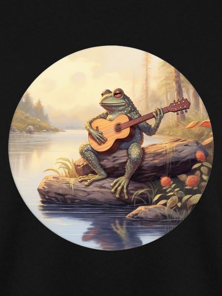 Frog playing banjo