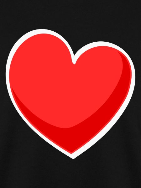 Red heart with reflection