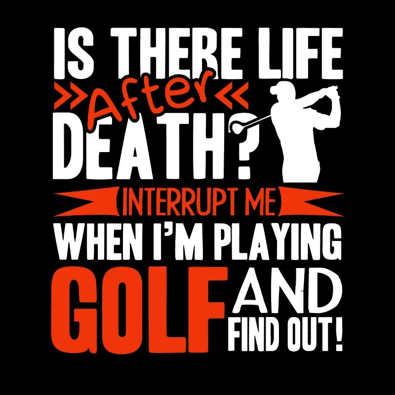 Golf Unterbrechen Sie nicht, wenn ich Golf spiele