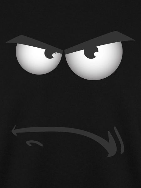 Cartoon Angry Grumpy Face