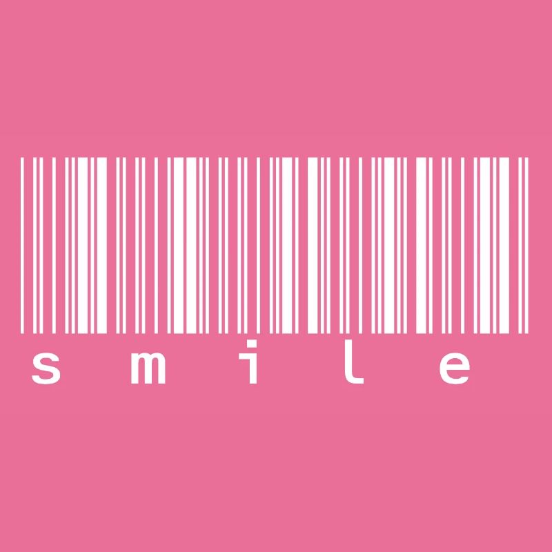 Barcode Strichcode Smile Lachen