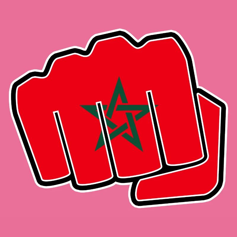 Marokko Fahne Flagge Faust Geschenkidee