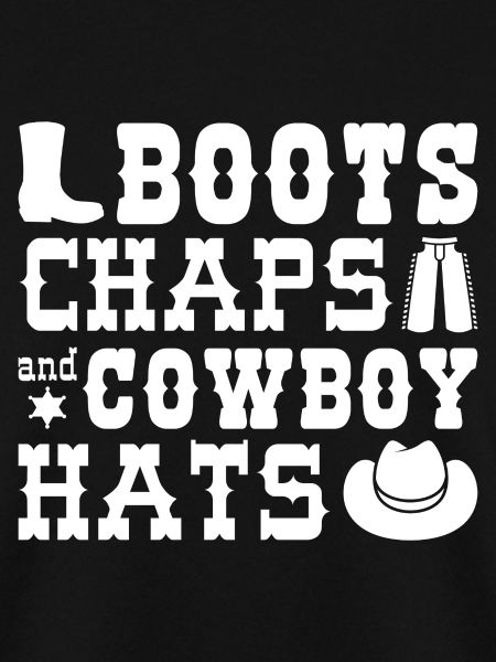 Boots Chaps und Cowboyhüte