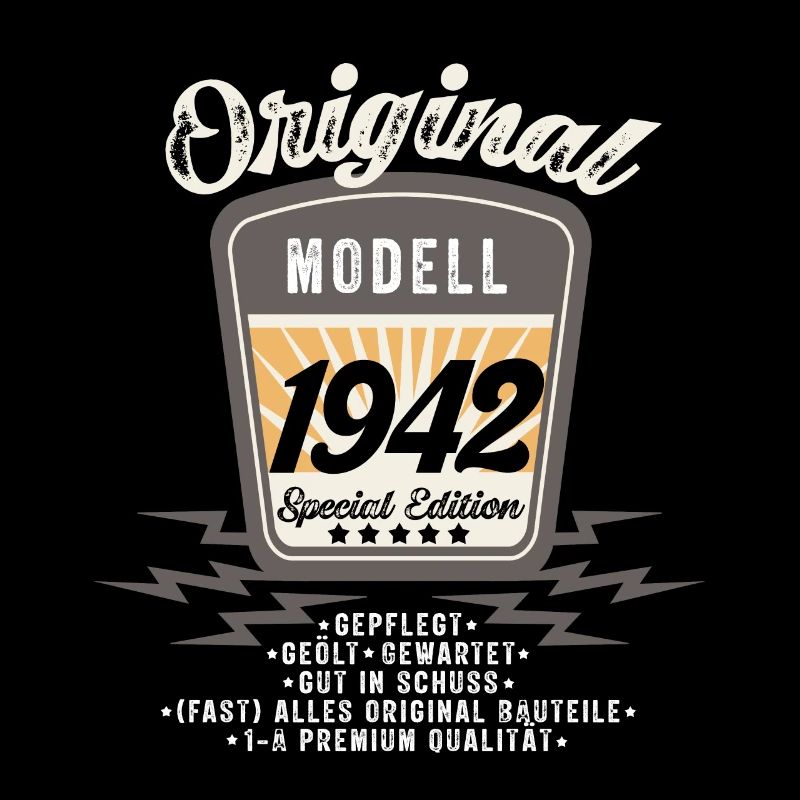 Model 1942 Original Oldtimer Badge 80 Birthday