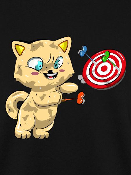 Cat Playing Darts