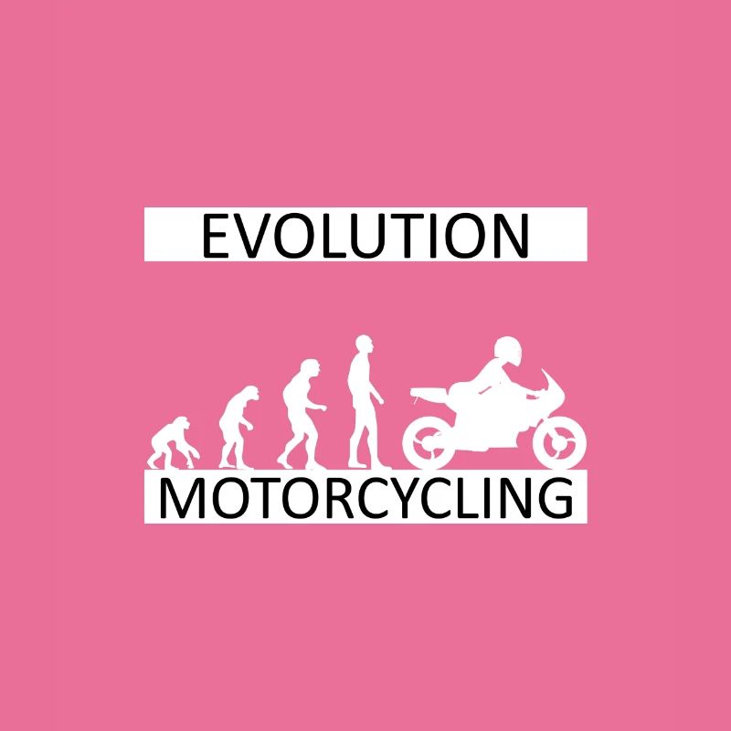 Evolution Motorcycling Motorradfahrerin Bikerin