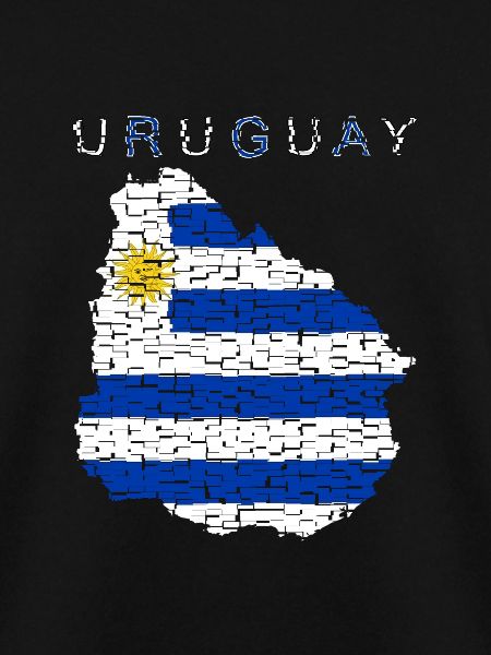 Uruguay Map Flag