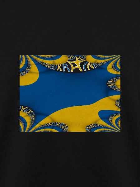 Ukraine Flagge Kunstdesign Kiew