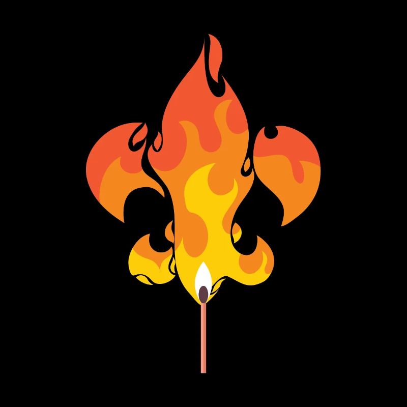 Pfadfinder Lilie Fleur De Lis Lagerfeuer Geschenk