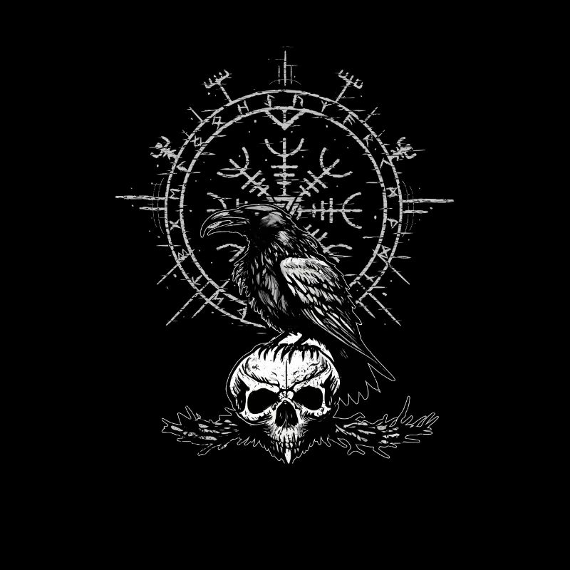 Gothic Viking raven