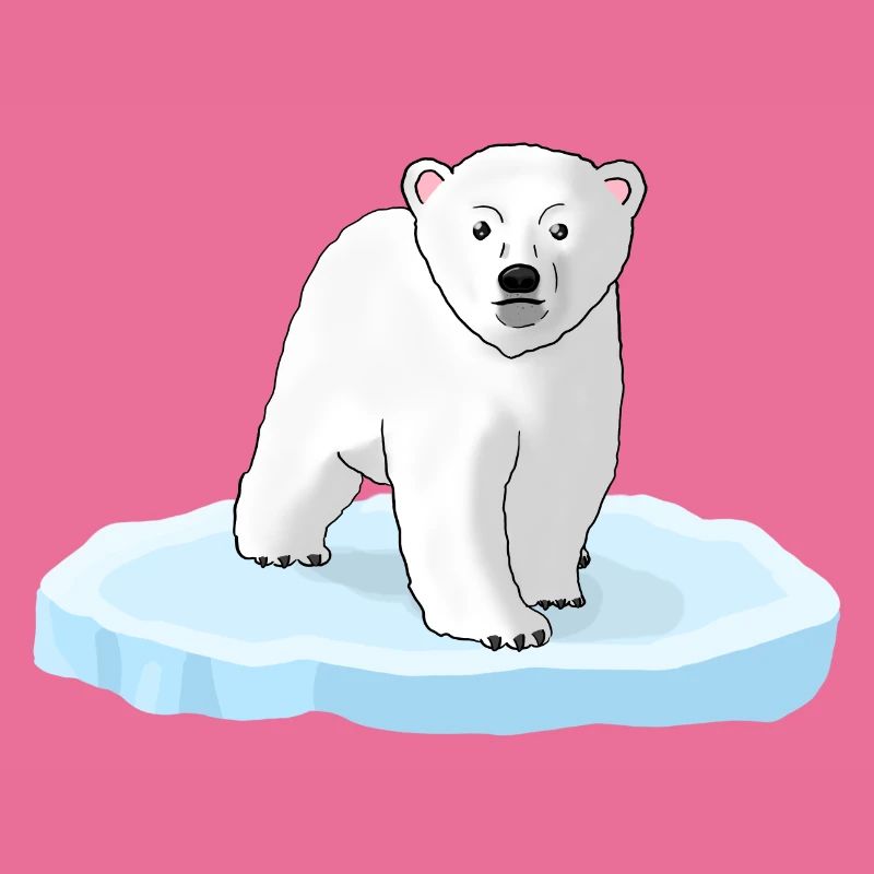 Polar bear on ice floe