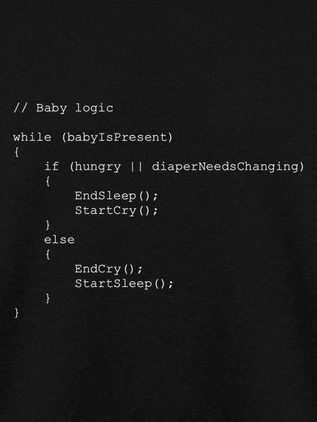 Baby logic Programmierer Geschenkidee