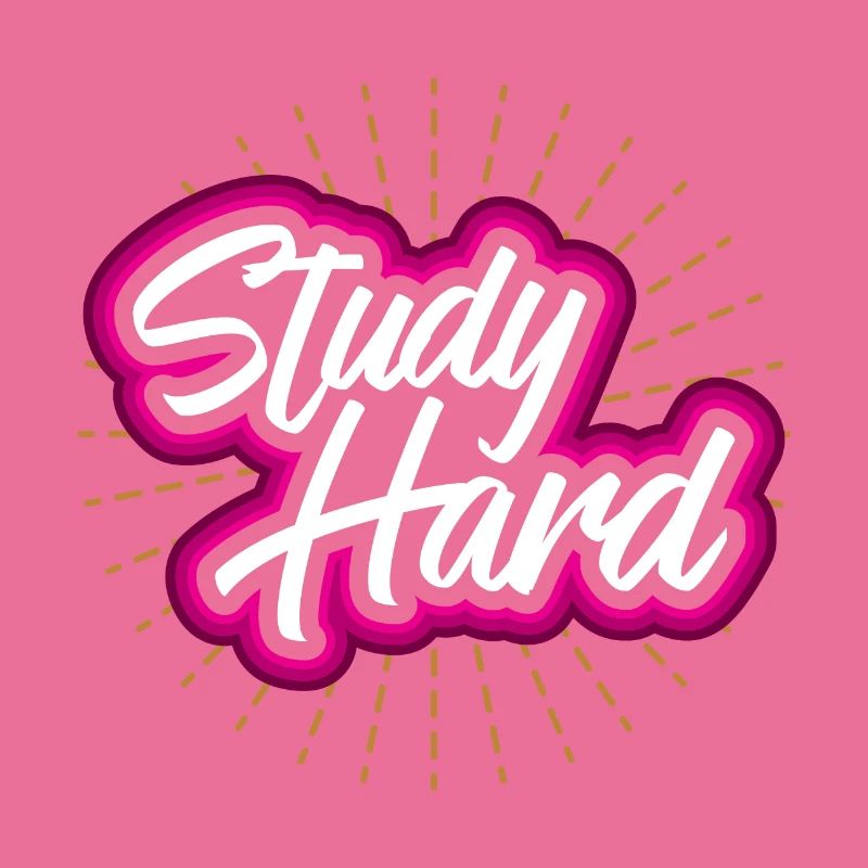 Study hard - idée cadeau étudiant