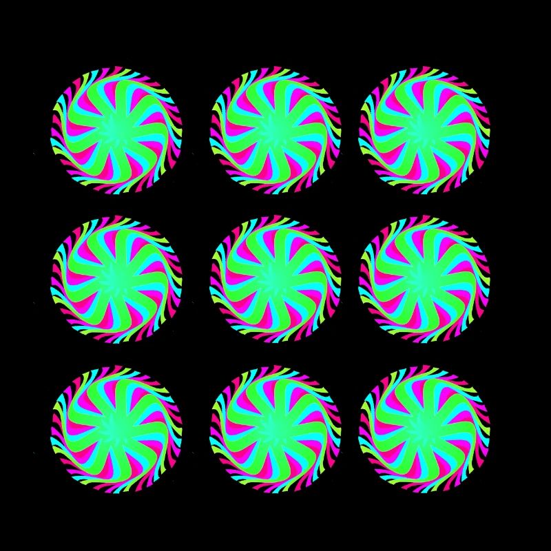 Illusion Goa Kreise Muster