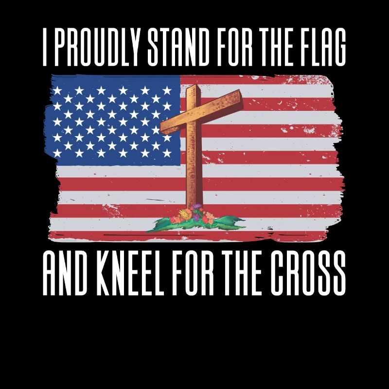 Drapeau des États-Unis Croix de Jésus