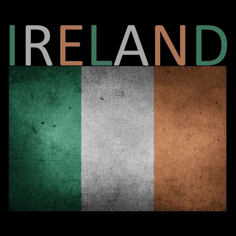 Drapeau irlandais - art design