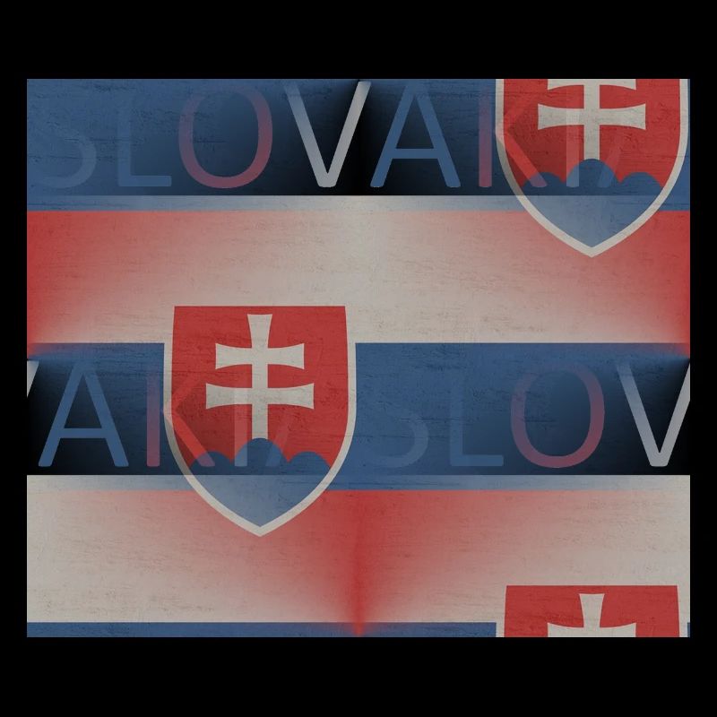 Slowakei Flagge - Kunstdesign