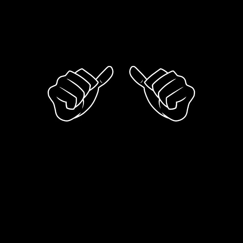 Pointing at me hands hand sign create your own