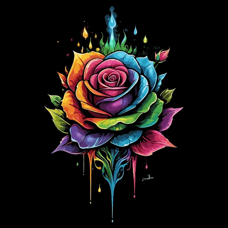 Rose multicolore