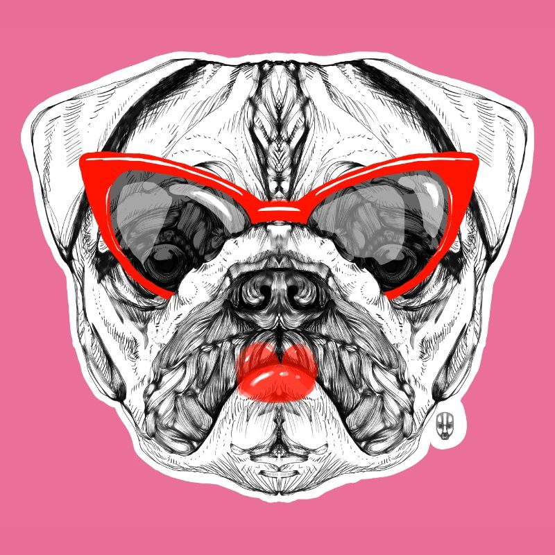 Mops-Dame